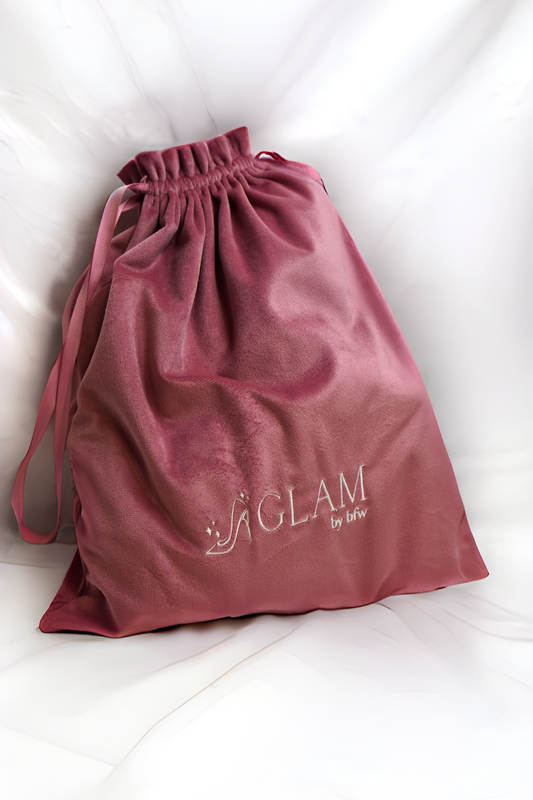 Bolsa Terciopelo Para Tacones Con Bordado Glam